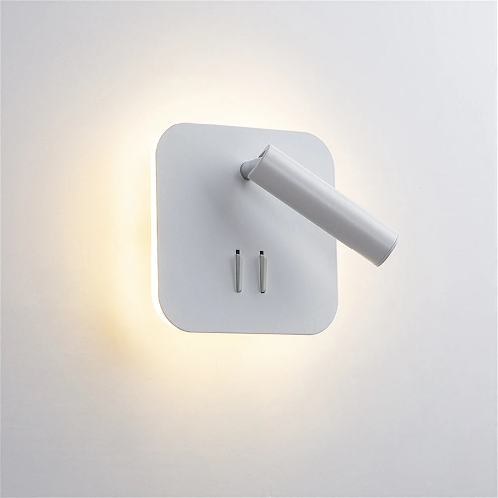 Swivel LED Wall Lamp with Switch – Dimmable Bedside Reading Light