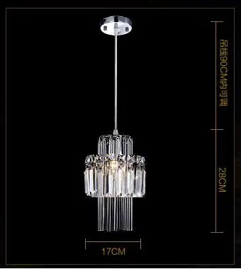 Creative Crystal LED Chandelier Pendant Lamp – E14 Hanging Light