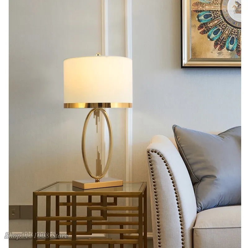 Nordic Metal Pipe Floor Lamp – Fabric Shade, E27, Small & Large