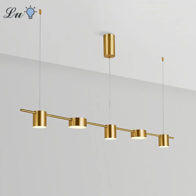 Modern LED Chandelier – Dimmable Multi-Head Ceiling Light