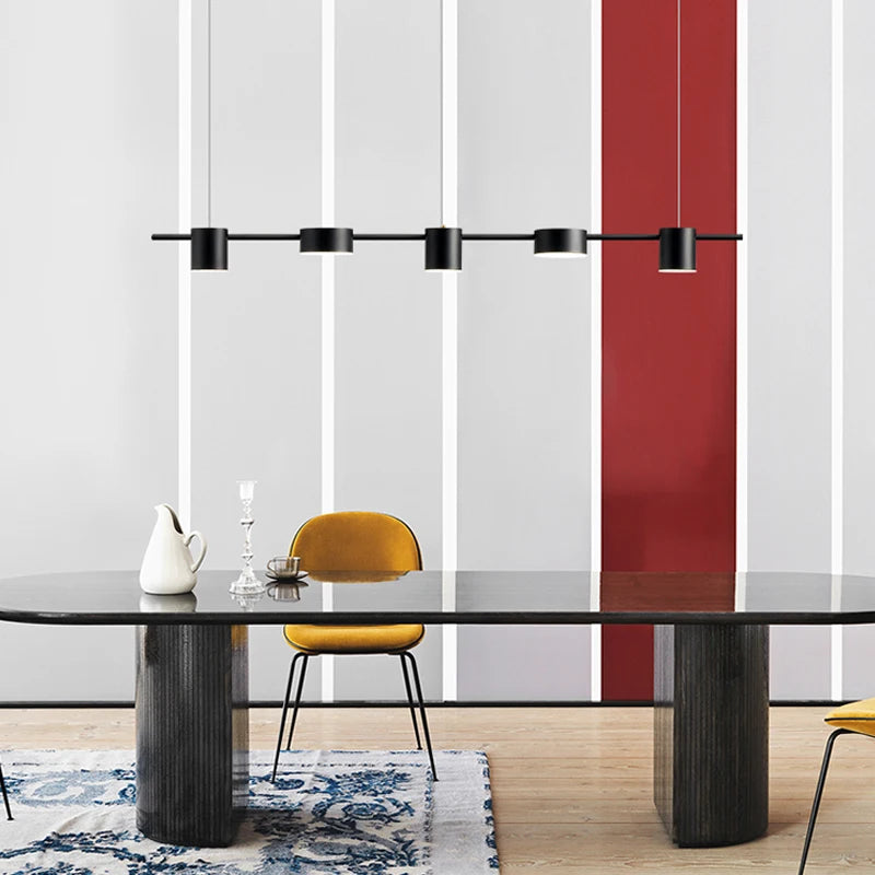 Modern LED Chandelier – Dimmable Multi-Head Ceiling Light