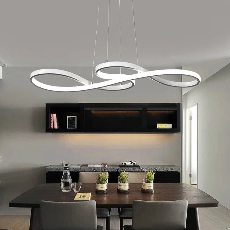 Modern LED Kitchen Island Pendant Light – Remote Dimmable
