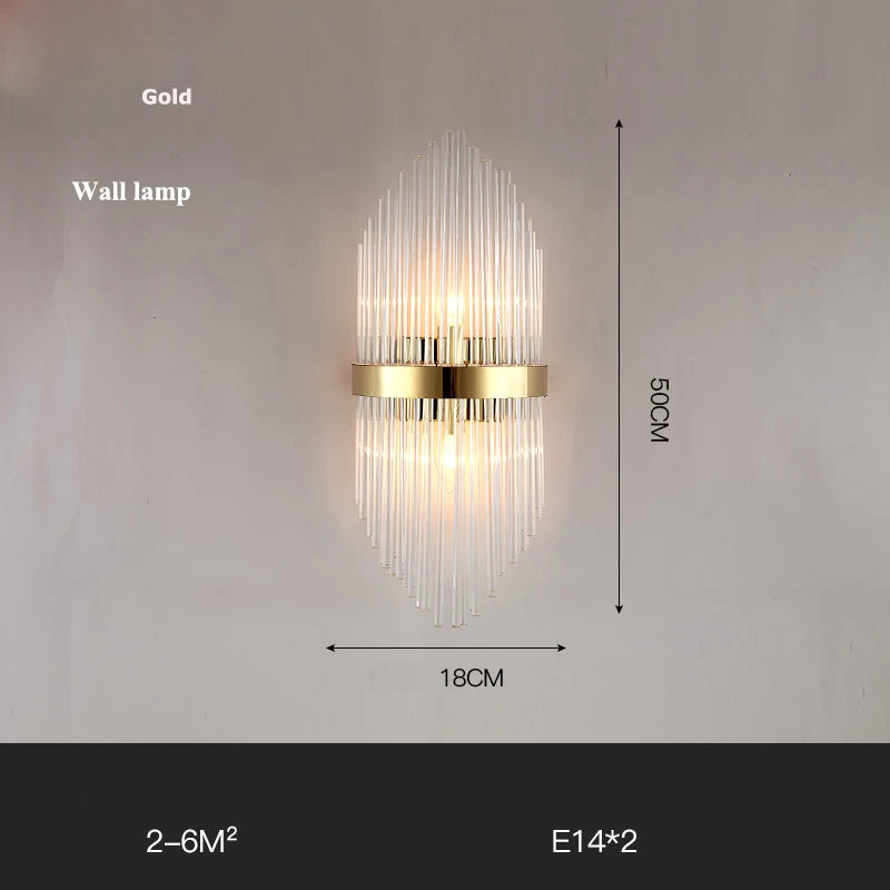 Art Deco Glass LED Chandelier – Round & Oval, Gold & Chrome, 50–120cm