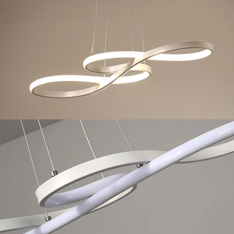 Modern LED Kitchen Island Pendant Light – Remote Dimmable