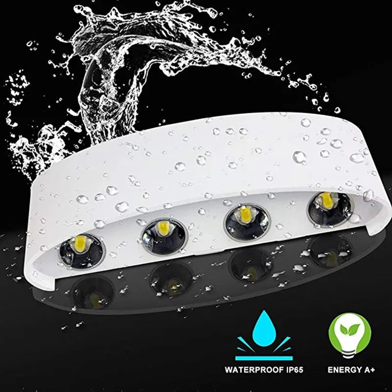 Aluminijska LED zidna svjetiljka | Gore i dolje | IP65 | 2W–12W