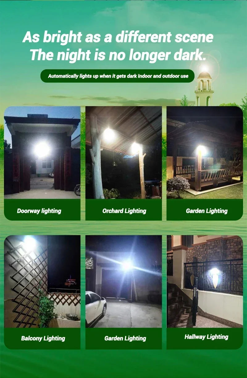 Solar-Bewegungssensor-Flutlicht – IP65 Outdoor-Sicherheitslampe mit Fernbedienung