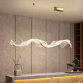 Modern LED Linear Pendant Light – Dimmable Dining Room Chandelier