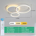 Modern LED Dimmable Ceiling Chandelier – Remote Control, 1–6 Heads