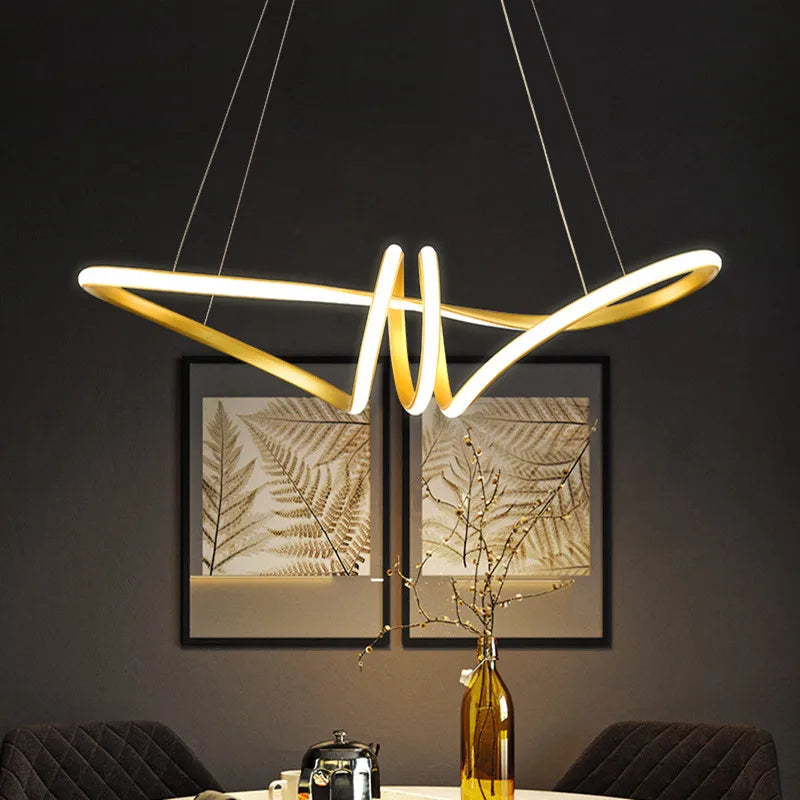 Modern LED Kitchen Island Pendant Light – Remote Dimmable