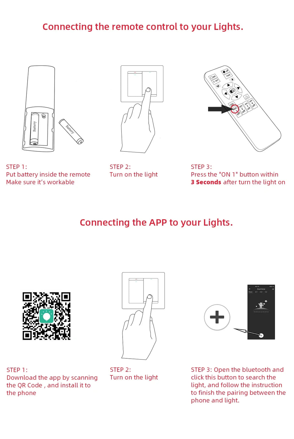 Nordic Smart LED Ceiling Lamp – APP & Remote Control, 5–18 Heads, Dimmable
