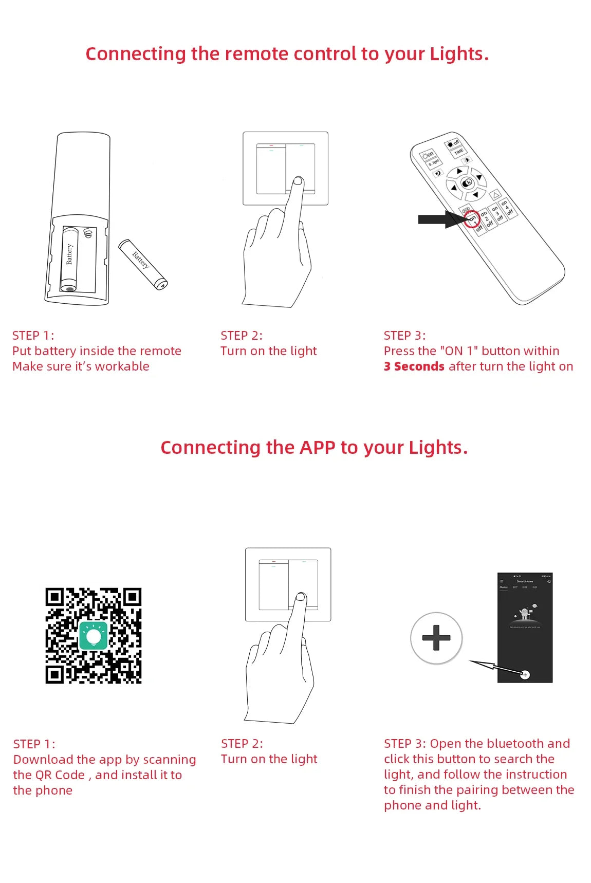 Nordic Smart LED Ceiling Lamp – APP & Remote Control, 5–18 Heads, Dimmable