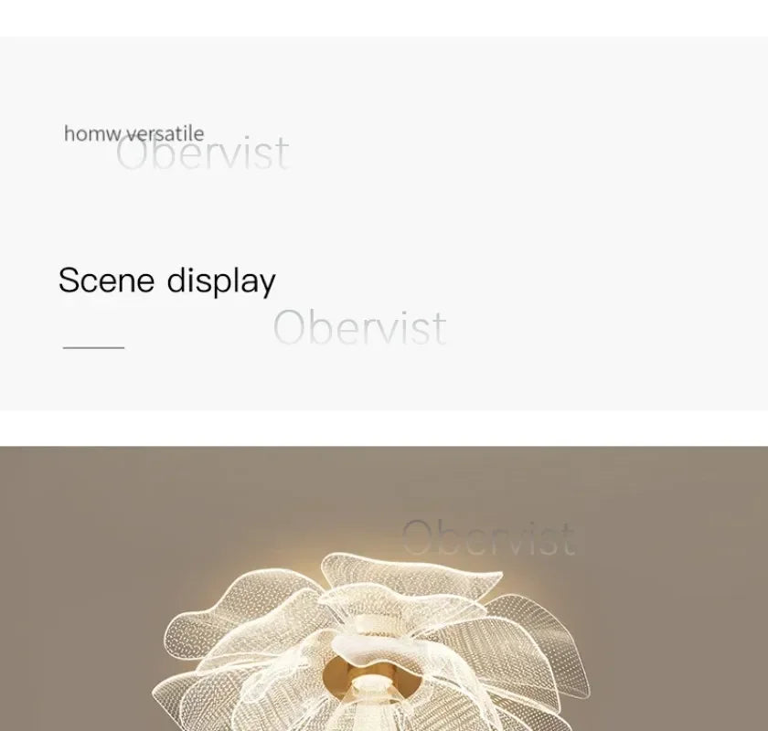 Luxury Flower Design LED Ceiling Light – 35, 45 or 55cm | Dimmable