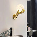 Harz & Glas LED-Wandleuchte – Gold Moderne Deko | AlohaHome