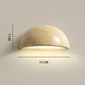 Japanese Wabi-Sabi Stone Wall Lamp – G4 LED, Yellow Cave Design