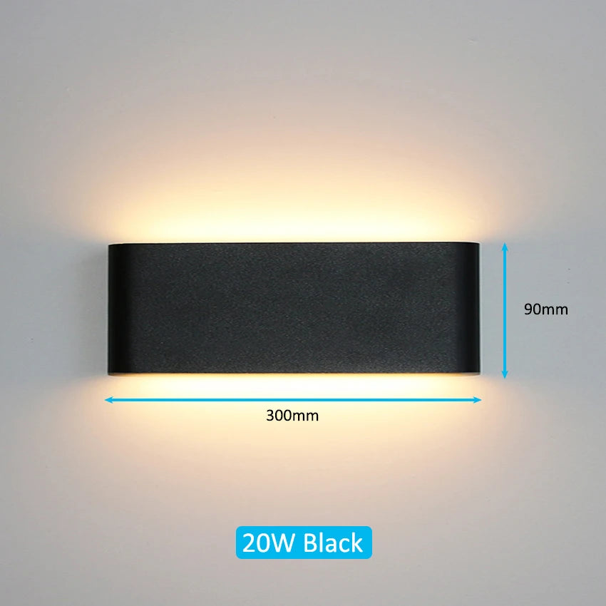 IP65 LED-Wandleuchte – Innen & Außen, 6W/12W/20W