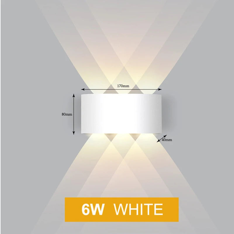 Aluminium-LED-Wandleuchte | Up & Down | IP65 | 2W–12W