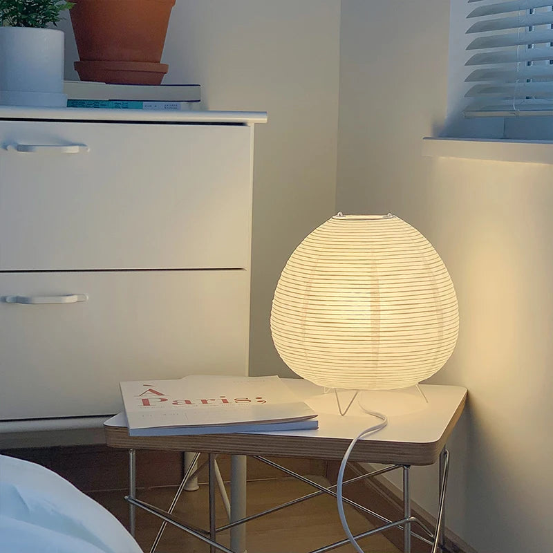 Wabi Sabi LED stolna svjetiljka – nordijski papirnati sjenilo | AlohaHome