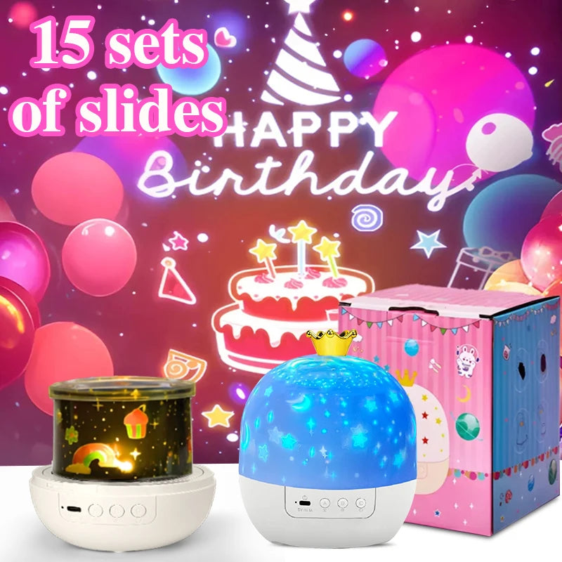 Star & Ocean LED Night Light Projector – 5 Films, 4 Colours, 360° Rotation