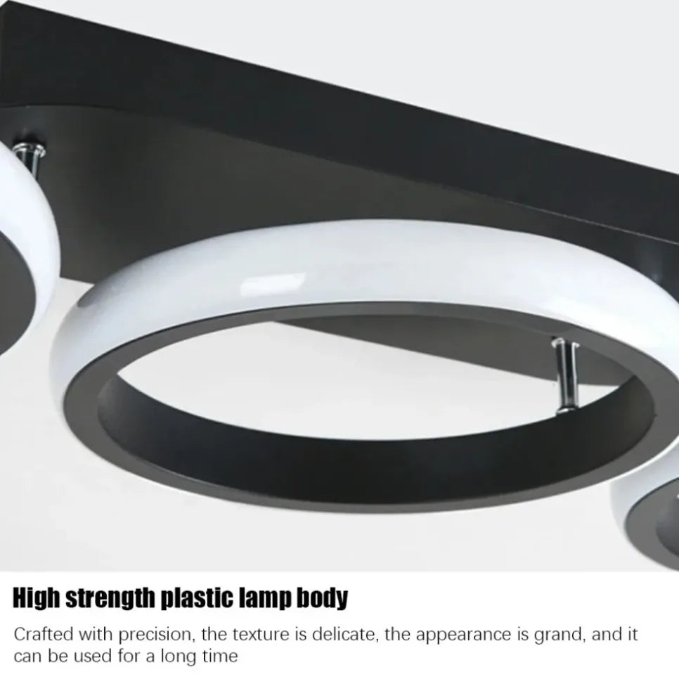 Nordic LED Ceiling Lamp – Square & Round, 20W/30W, 3-Colour Light