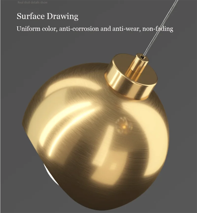 Nordic LED Crystal Ball Pendant Light – Modern Hanging Lamp