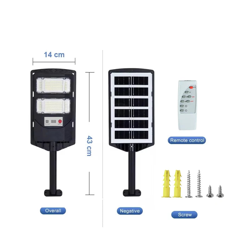 Solar-LED-Flutlicht – Bewegungssensor, IP65, 600W/800W/1200W