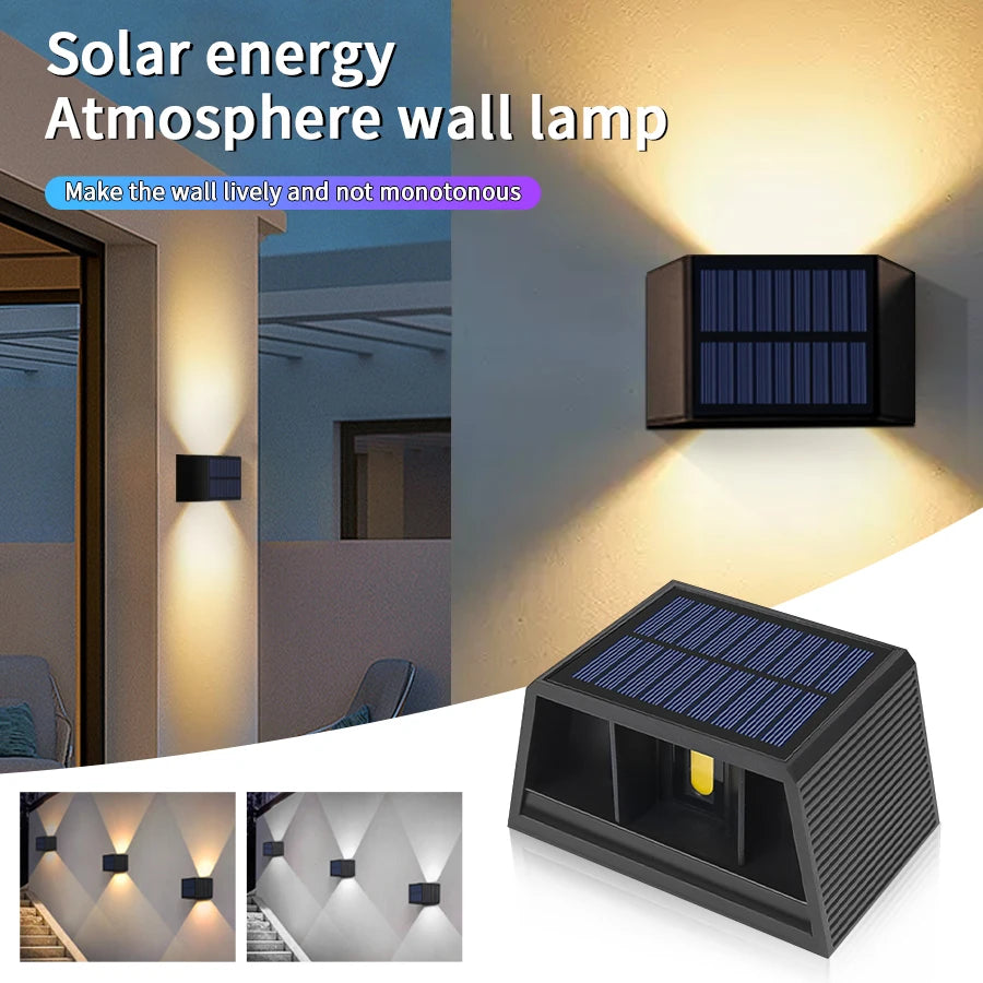 Solarno COB zidno svjetlo | Podesiva zraka | Vrt i staza