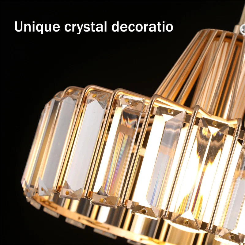 Creative Crystal LED Chandelier Pendant Lamp – E14 Hanging Light