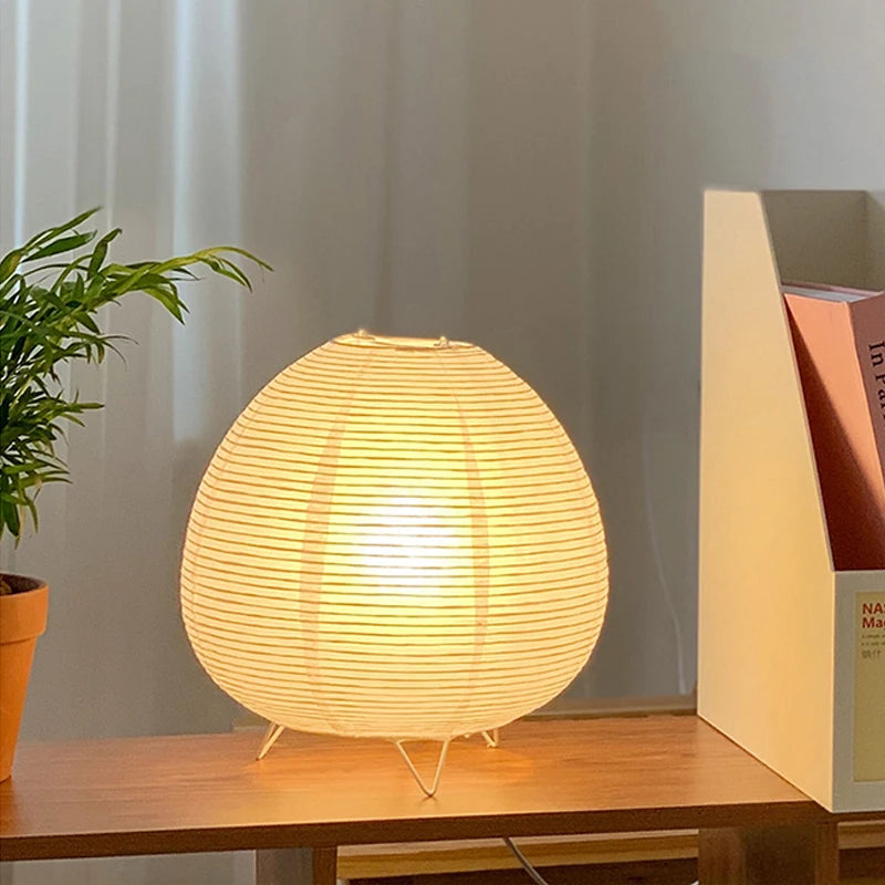 Wabi Sabi LED stolna svjetiljka – nordijski papirnati sjenilo | AlohaHome
