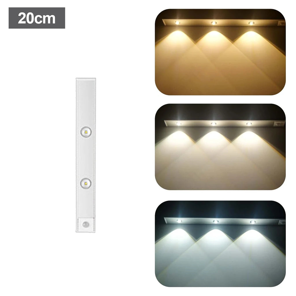 Ultra-Slim LED Motion Sensor Cabinet Light – USB Rechargeable