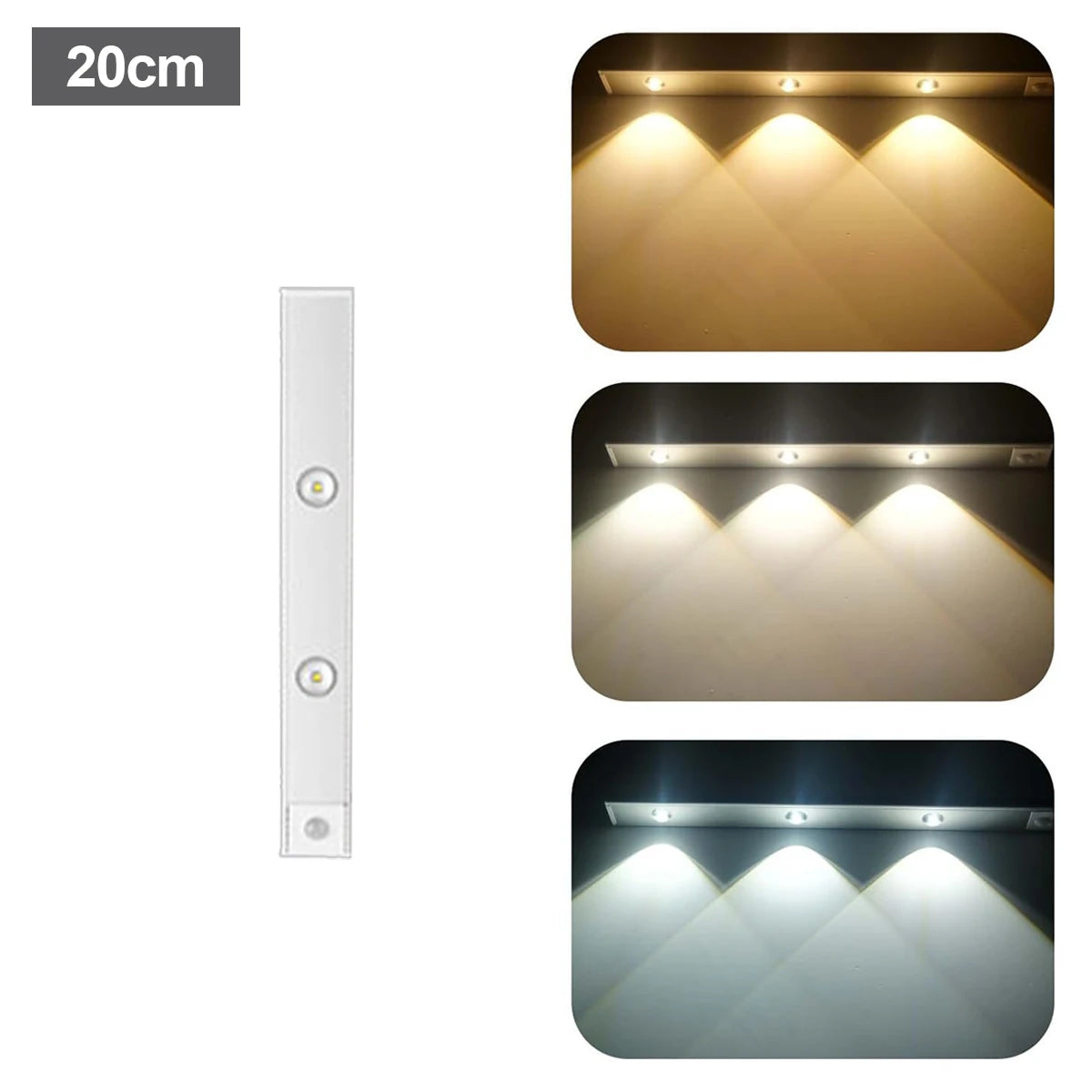 Ultra-Slim LED Motion Sensor Cabinet Light – USB Rechargeable