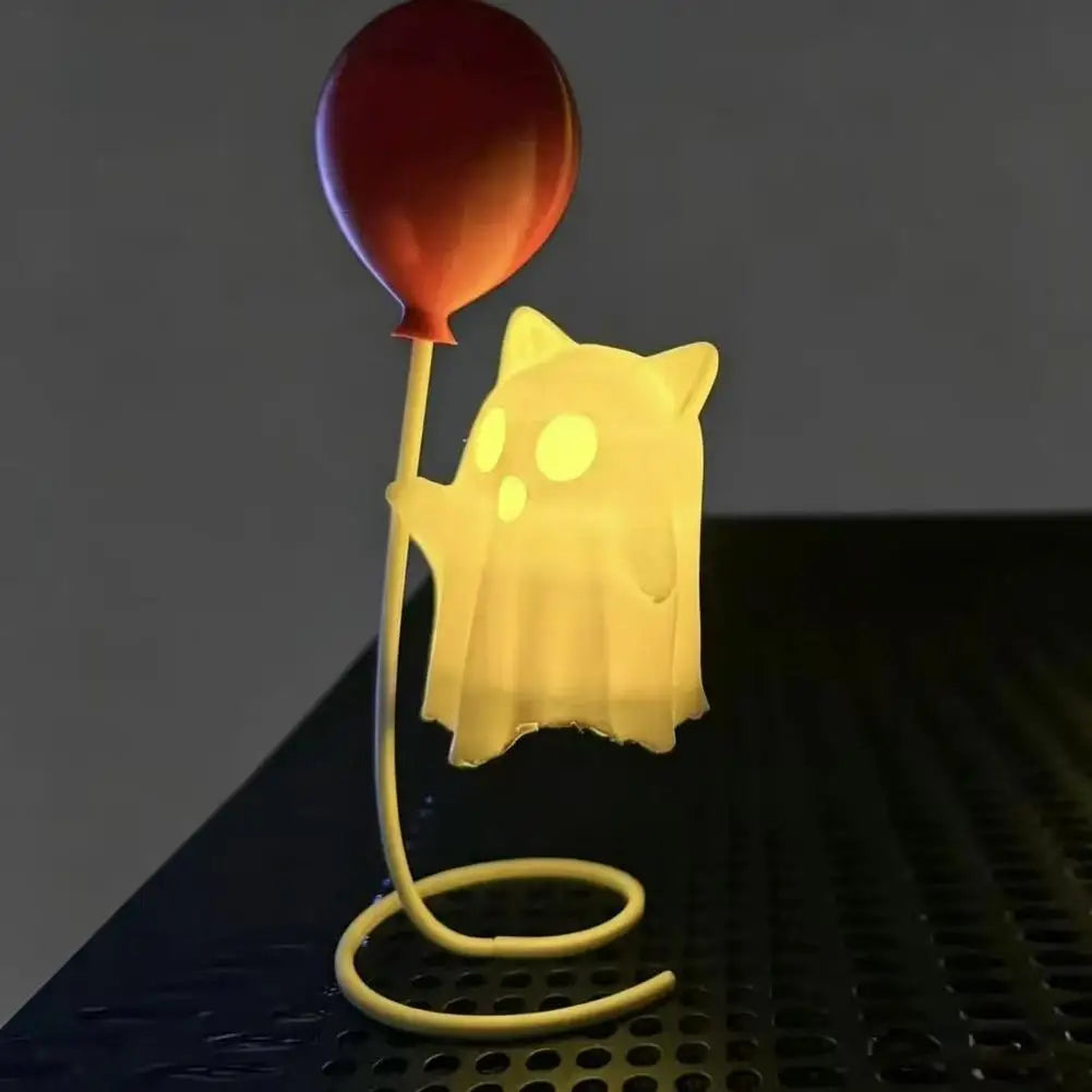Halloween Ghost Balloon Night Light – 16 cm