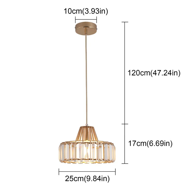 Creative Crystal LED Chandelier Pendant Lamp – E14 Hanging Light