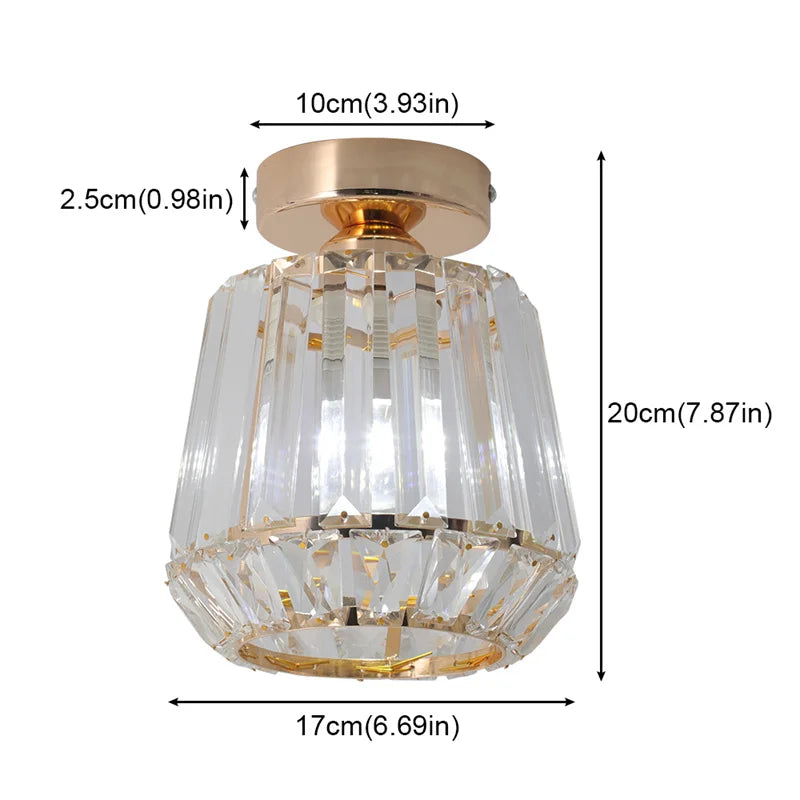 Creative Crystal LED Chandelier Pendant Lamp – E14 Hanging Light
