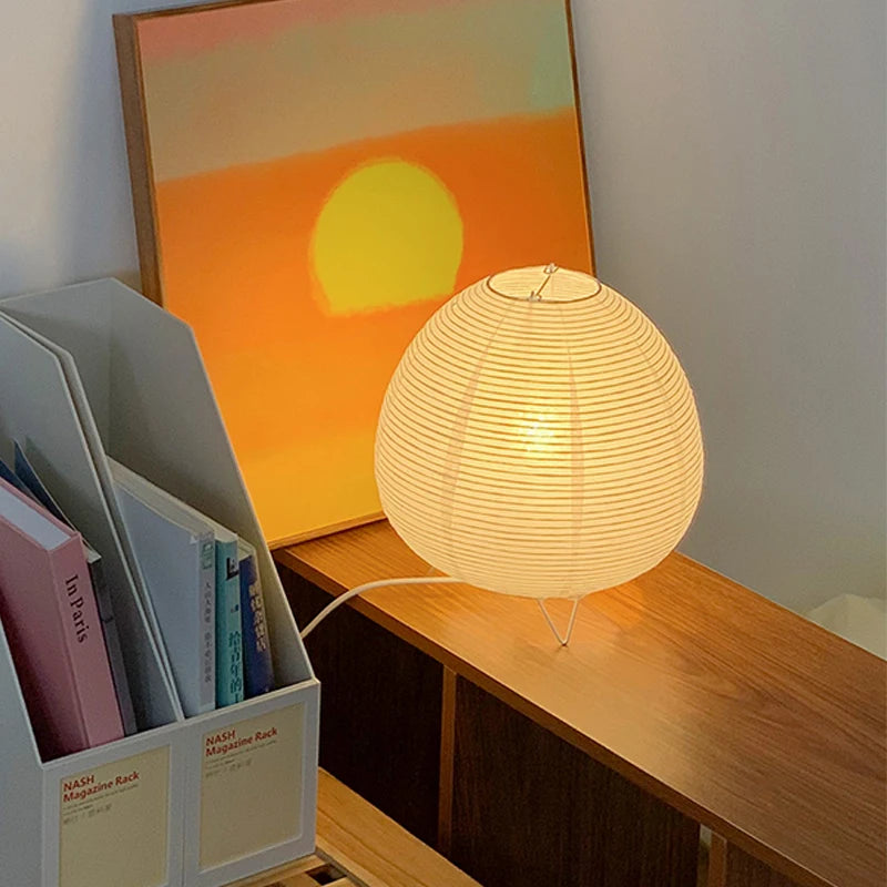 Wabi Sabi LED stolna svjetiljka – nordijski papirnati sjenilo | AlohaHome