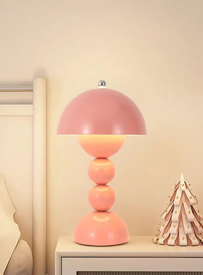 Nordic Touch LED Table Lamp — 3-Color Stepless Dimming, Battery Powered