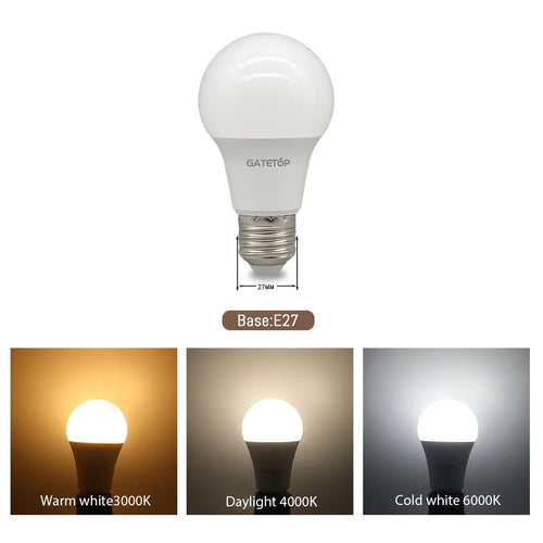 E27 LED-Lampen — 10er-Pack, A60 & G45, 3W–24W, 3 Farbtemperaturen