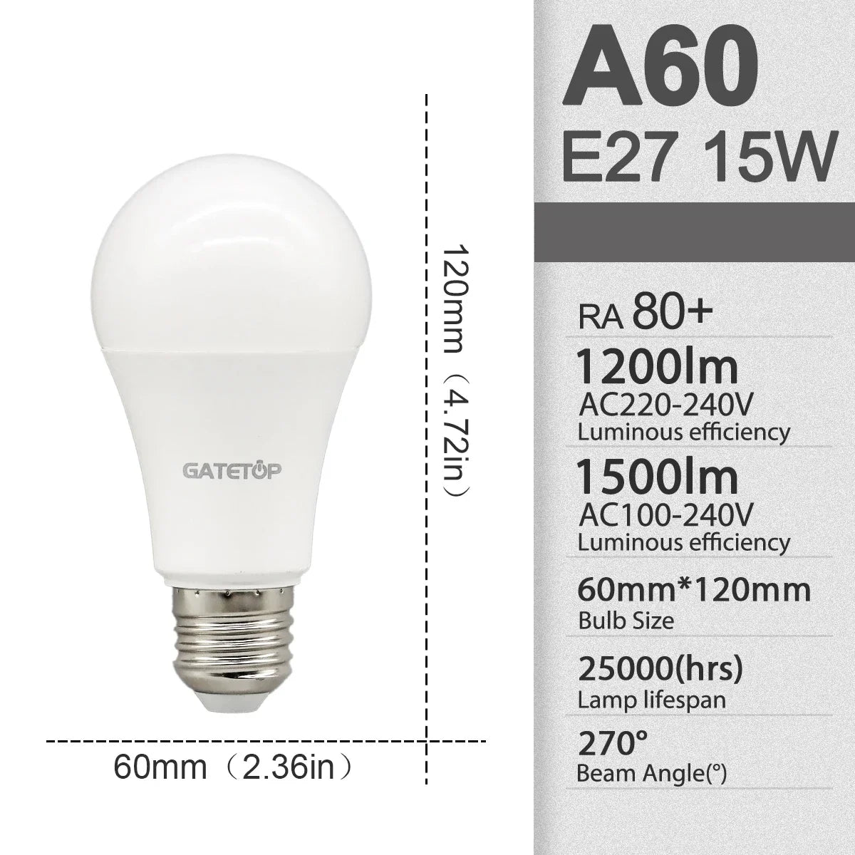 E27 LED-Lampen — 10er-Pack, A60 & G45, 3W–24W, 3 Farbtemperaturen