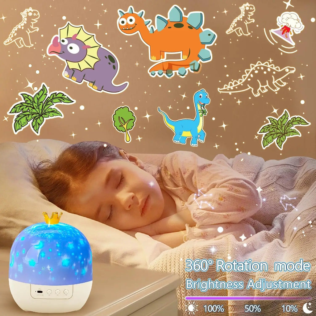 Star & Ocean LED Night Light Projector – 5 Films, 4 Colours, 360° Rotation