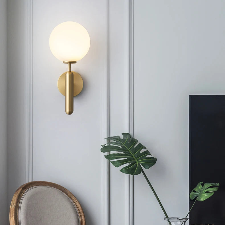 Nordic Gold Wall Sconce — Vintage Industrial Wall Light