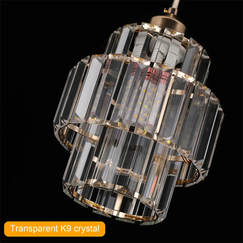 Creative Crystal LED Chandelier Pendant Lamp – E14 Hanging Light