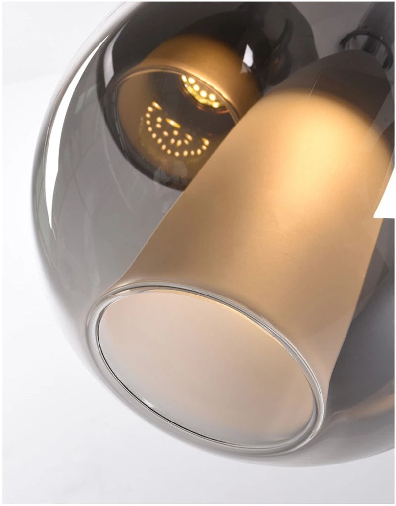 Glass Penta Glo LED Pendant Light – 15, 20 or 25cm | 4 Colours