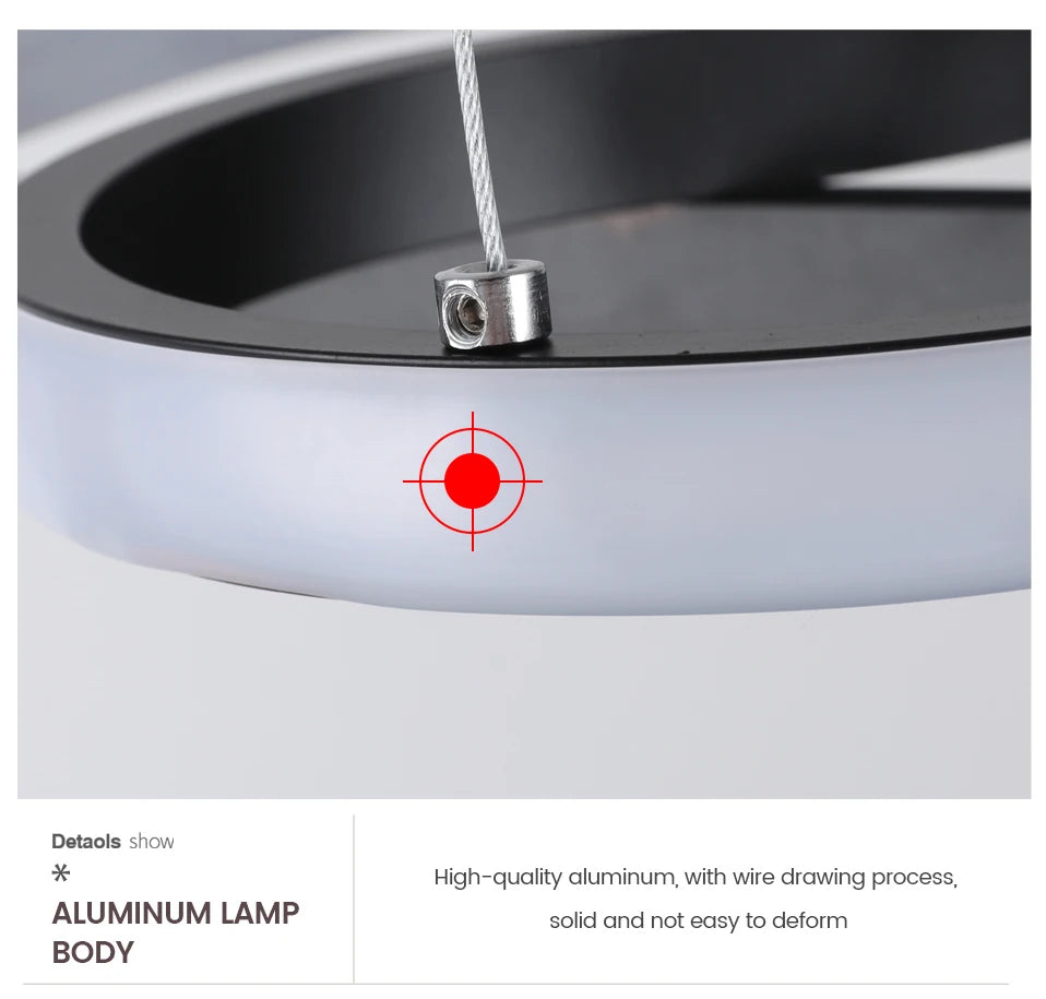 Modern LED Kitchen Island Pendant Light – Remote Dimmable