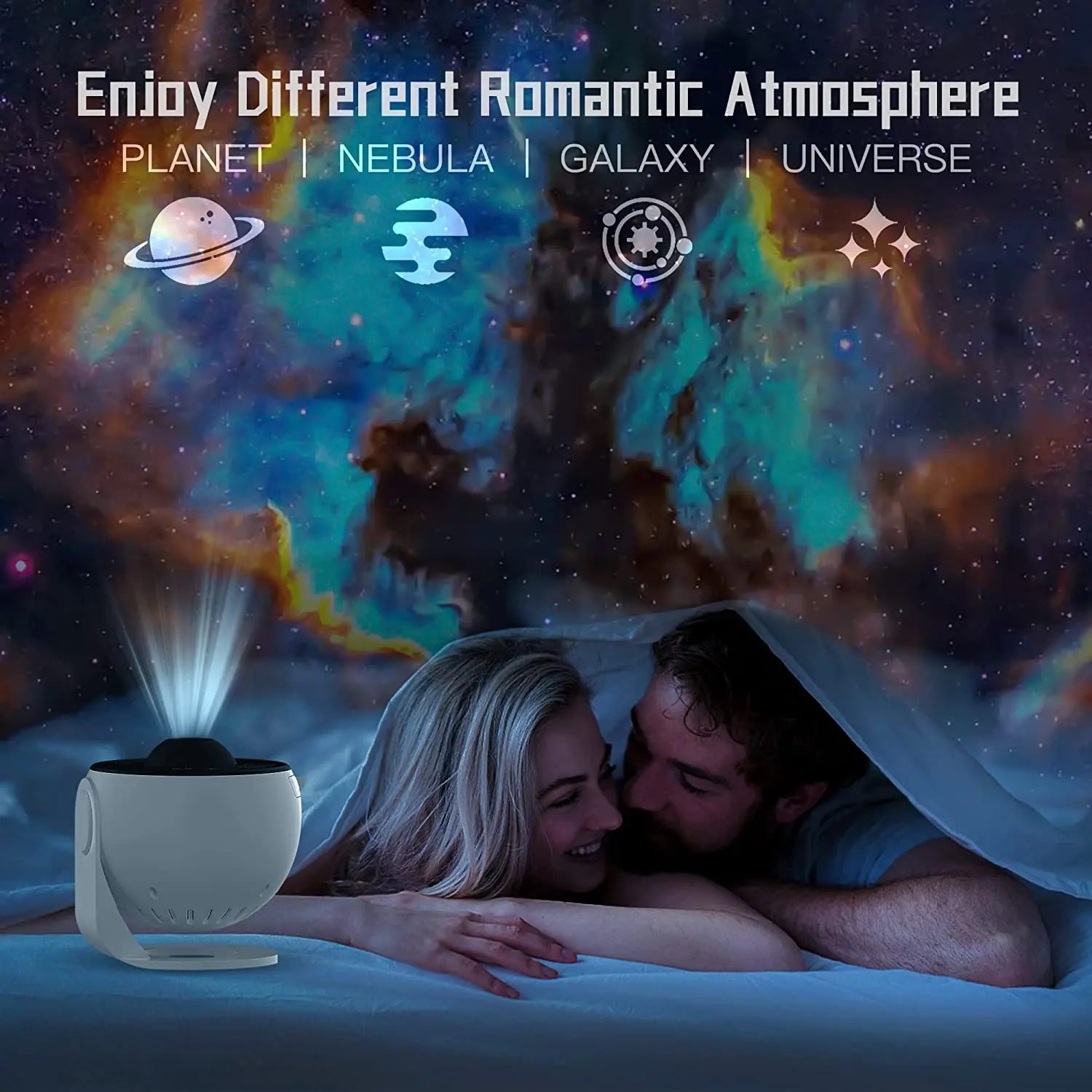 13-in-1 Planetarium Galaxy Projector – HD, 360°, 70m² Coverage, USB