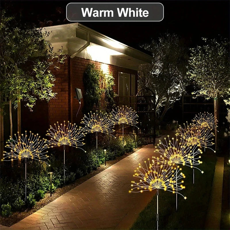 Solar-Feuerwerk-Licht – Garten- & Feiertags-Lichterkette für Draußen