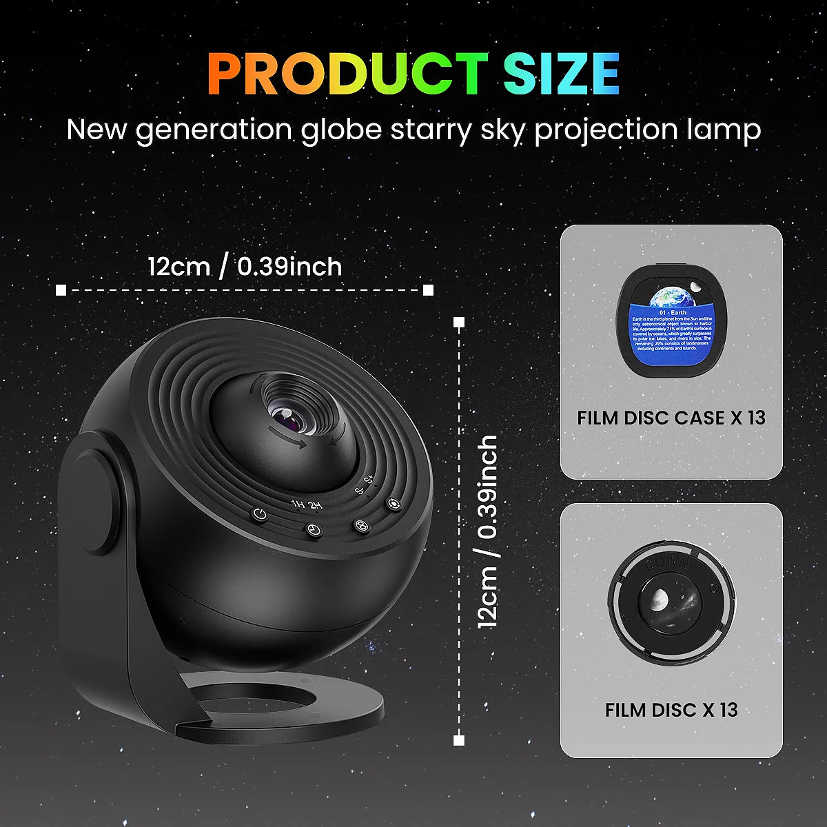 13-in-1 Planetarium Galaxy Projector – HD, 360°, 70m² Coverage, USB