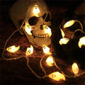 Halloween Ghost LED String Lights – Battery-Powered