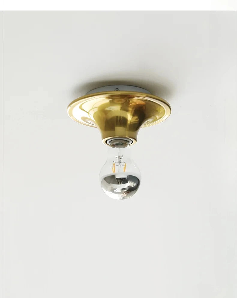 Nordic Retro Wall Lamp – 15cm Iron, 6 Colours | Bedroom & Hallway