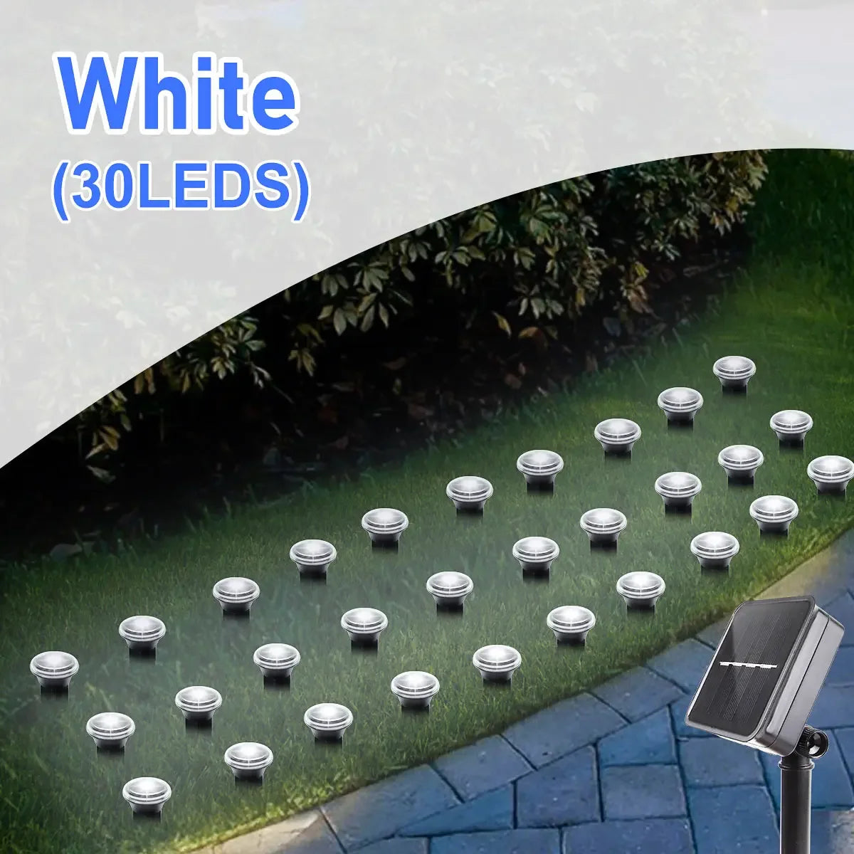 Solar Garden Pathway Light – 8 Modes, 15/30 LEDs, Waterproof