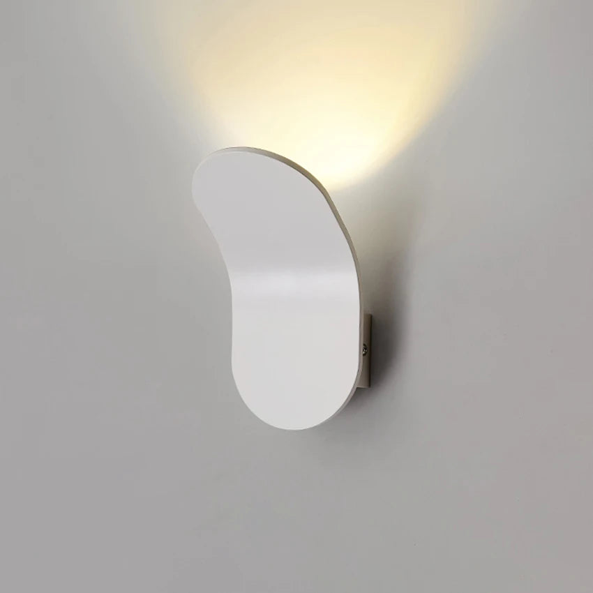 Minimalist Rotatable Aluminum Wall Sconce – Black, White or Gold