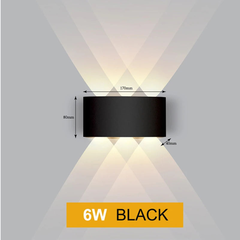 Aluminium-LED-Wandleuchte | Up & Down | IP65 | 2W–12W